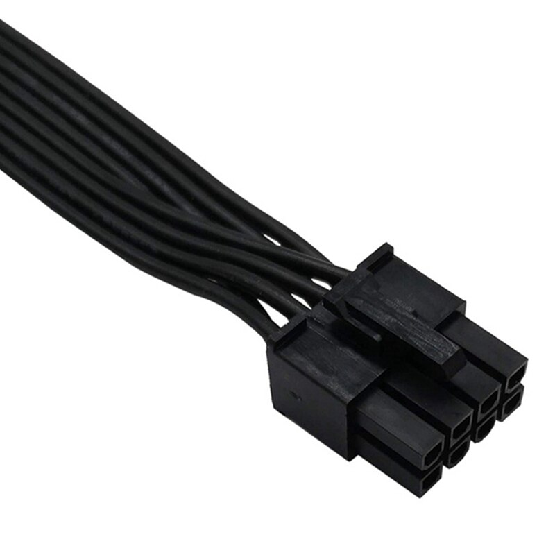 2 sztuk ATX CPU 8 Pin przejście ze złącza męskiego na podwójne PCIe 2X 8 Pin (6 + 2) męski kabel zasilający dla Corsair modułowy zasilacz (60cm + 20cm)