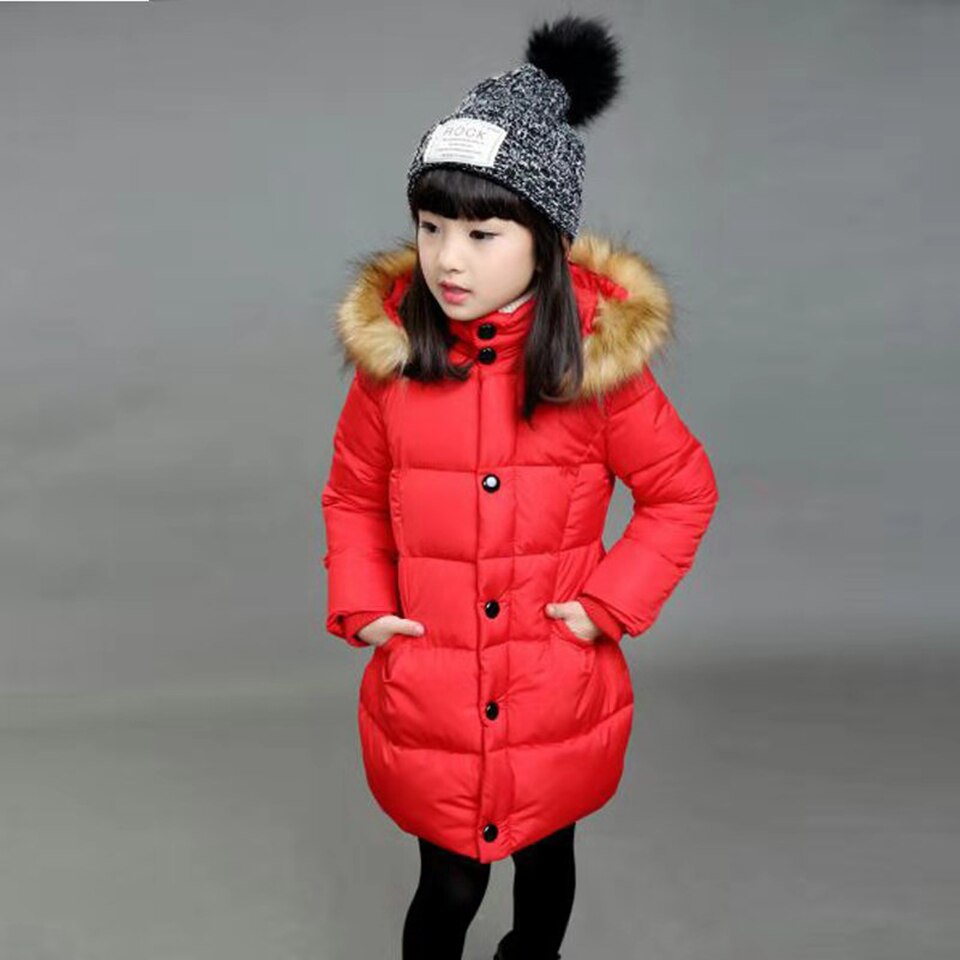 4 5 6 7 8 9 10 12 jaar Meisjes Winter Jas Parka Katoen Gevoerde Meisje Hooded Warme Jassen Mode Dikker Warme Bovenkleding