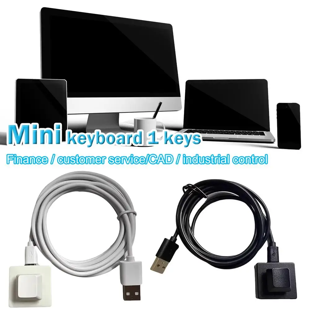 One-button Keyboard Custom Programmable Macro Mini Keypad One Key HID Keyboard Mouse Mode Red Switch For PC Laptop