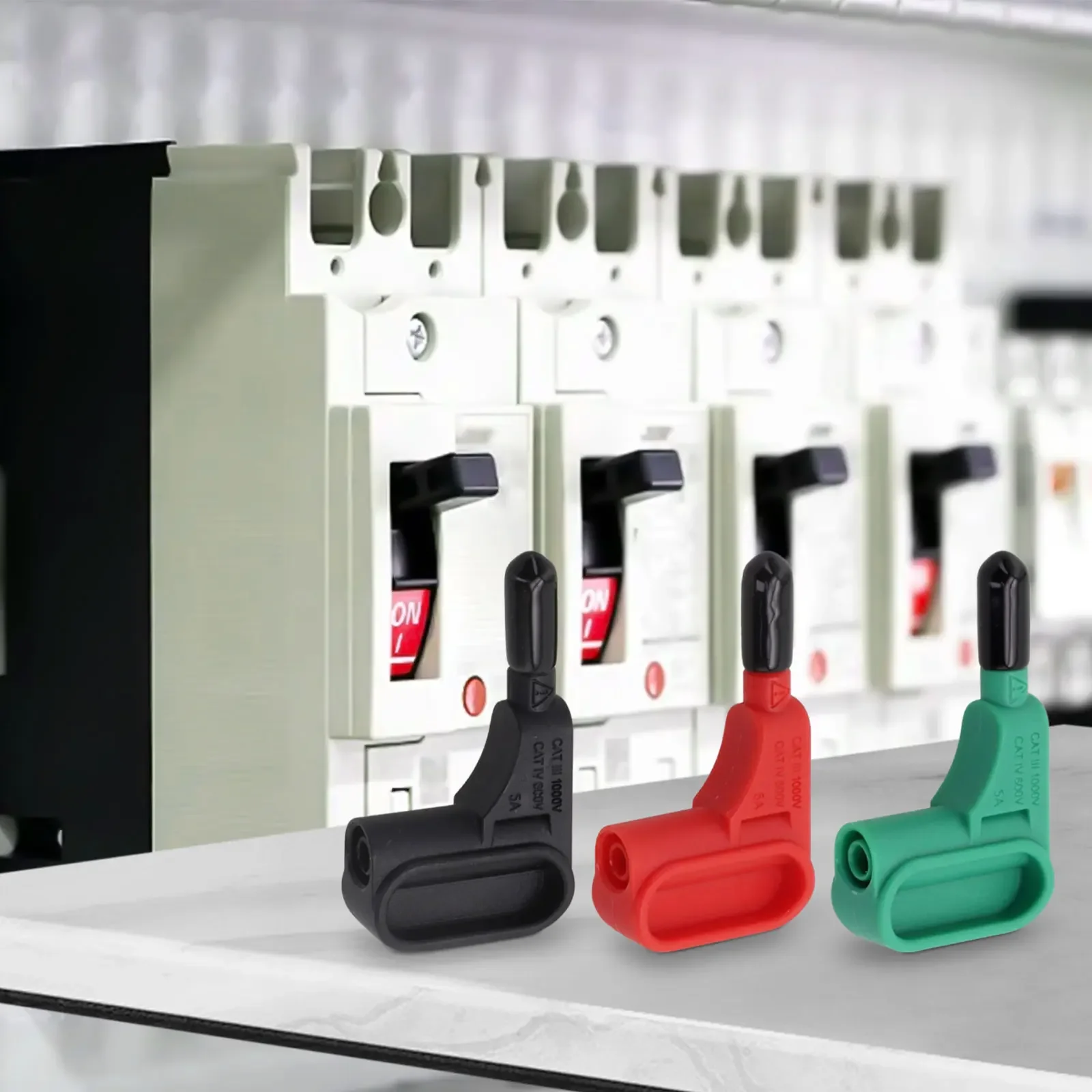 3 -delars magnetisk testprobsats multimetermagnethuvud för 4mm bananspetsar snabbmagnetprobterminal multimetertillbehör verktyg