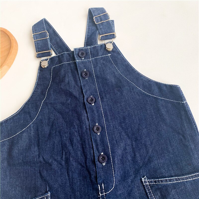 Frühling Sommer freundlicher Mädchen Übergroßen Overall kurze Hose Jungen Dünne verlieren Denim-Hosenträger Schlauch Baby Mädchen