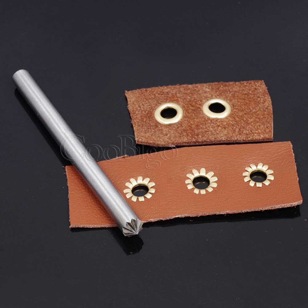 Metal Eyelet Accessories Flowering Punches Tools Binder Hollow Screw Installation for Leather Craft Scrapbook Shoes Belt Cap Bag
