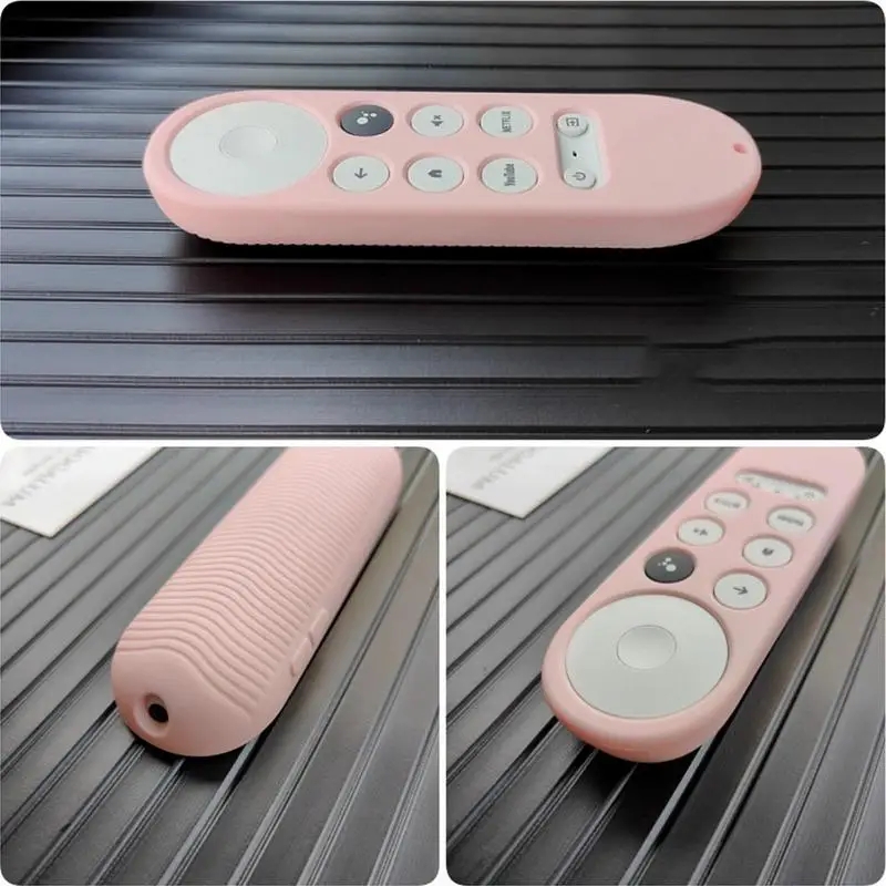 Silicone Protective Case for Google Chromecast SmartTV Remote Control Non-slip Soft Durable Shockpro Protective Cover Shell
