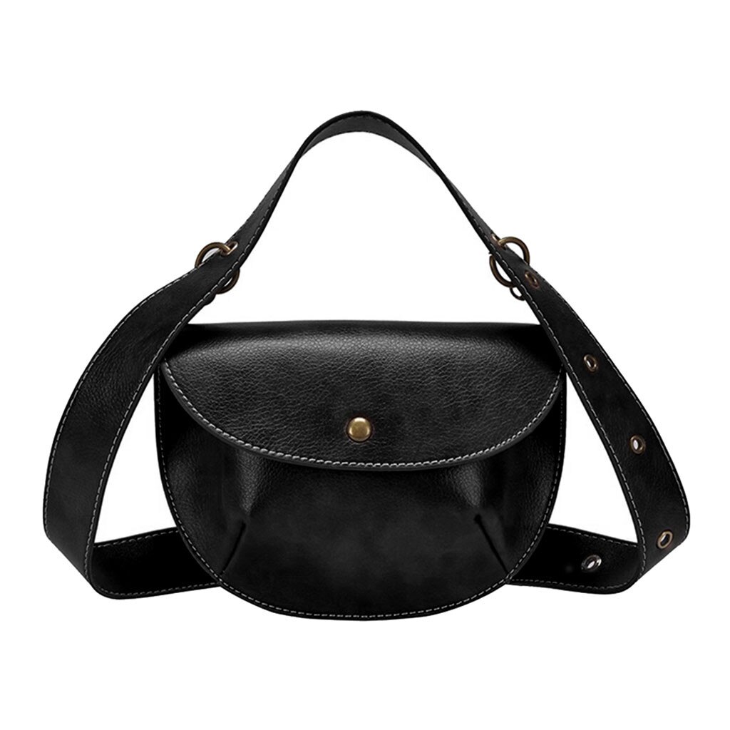 Vrouwen Taille Pack Fanny Pack Lederen Mode Riem Schoudertas Grote Capaciteit Taille Tas Voor Vrouwen Crossbody Tas Borst tas: BK