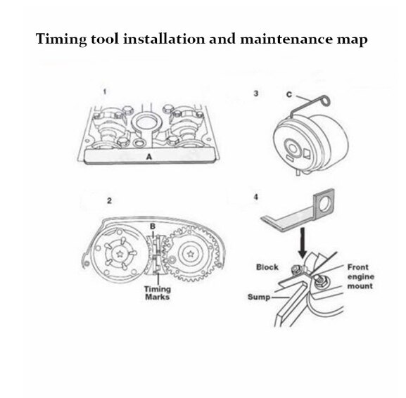 Cam Locking Tool Engine LOCK TIMING BELT Installation TOOL kit for Buick regal Excelle sail Cruze chevrolet