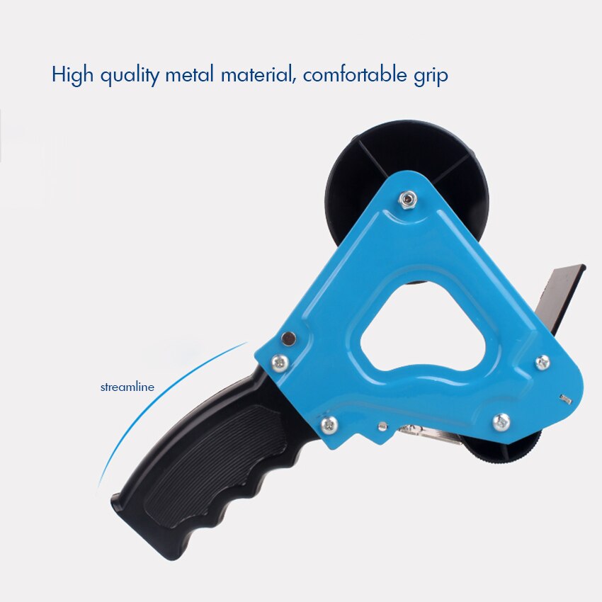 Handheld Tape Cutter 6cm Width Carton Sealer Ergonomic Packing Tape Dispenser for , Moving, Carton and Box Sealing