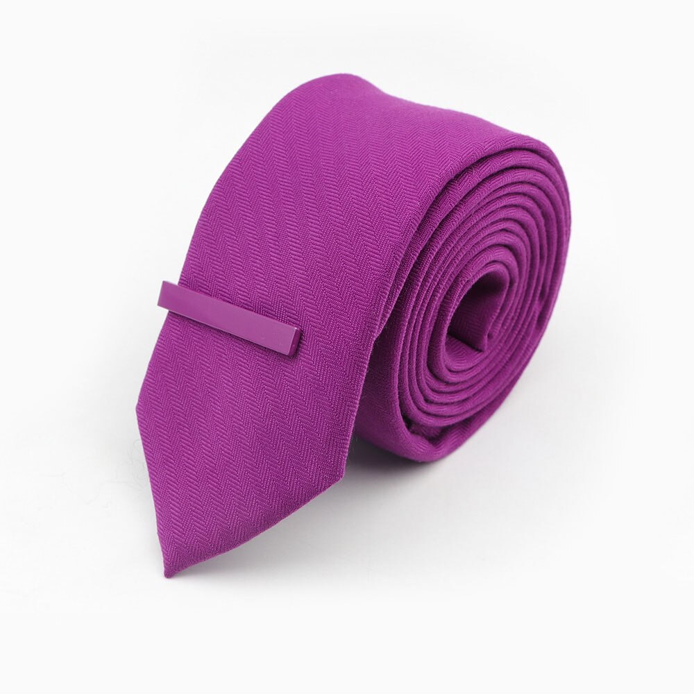 Ensemble de pinces à cravate 6cm, , couleur unie, laine + coton, attaches brillantes, fermoir coloré pour accessoires: 9