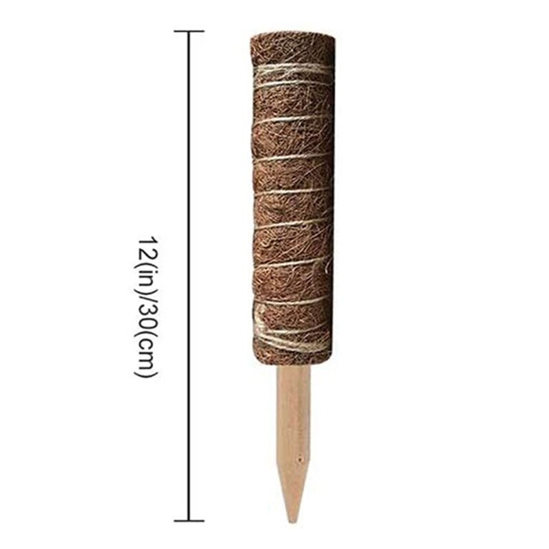 4 Pack Coir Totem Pole Coir Moss Totem Pole for Plant Support Extension Climbing Indoor Plants pers 30cm