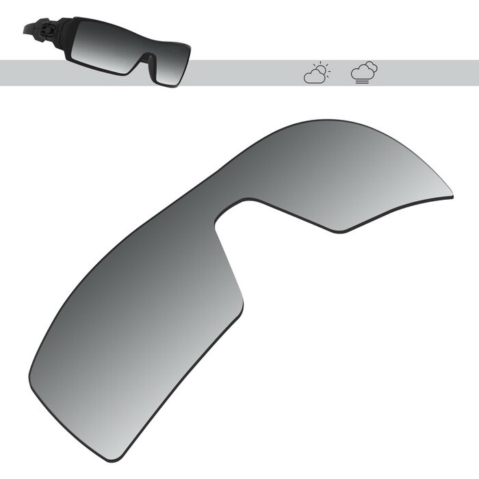 Glintbay Polarized Replacement Sunglasses Lenses for Oakley Oil Rig-Multiple Options: Grey Gradient