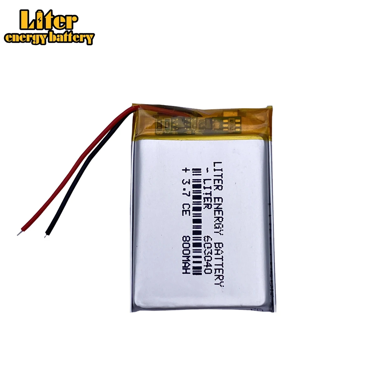 3.7V Li-Polymer Rechargeable Battery 603040 for MP3, Tablets, DVD, E-books, Bluetooth Headsets, Cameras: Orange