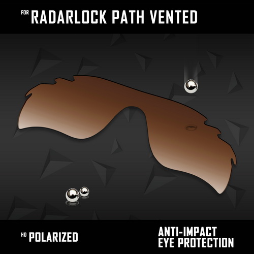 Lentes de repuesto oowlit para gafas de sol oakley radarlock path vented  oo9181 polarizadas (varios colores): Gradiente marrón