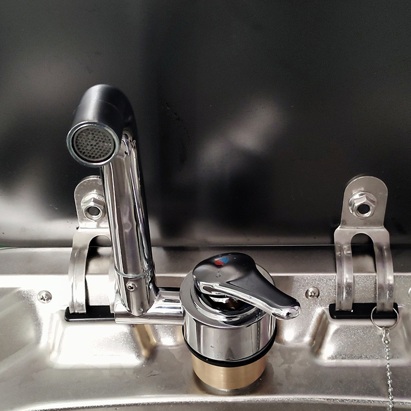 Piezas de modificación de remolque para autocaravana, cocina, baño, grifo plegable frío y , grifo de acero inoxidable 304, accesorios para autocaravana
