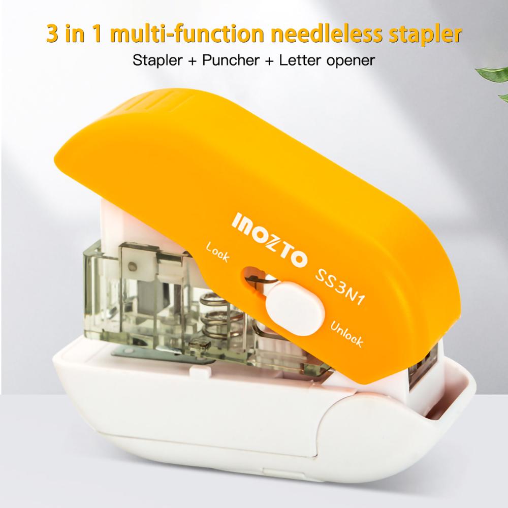 No Nails Stapling Machine Mini Cute Book Stapler No Staples required Stapleless Stapler Paper Stapling Stapler Without Staple