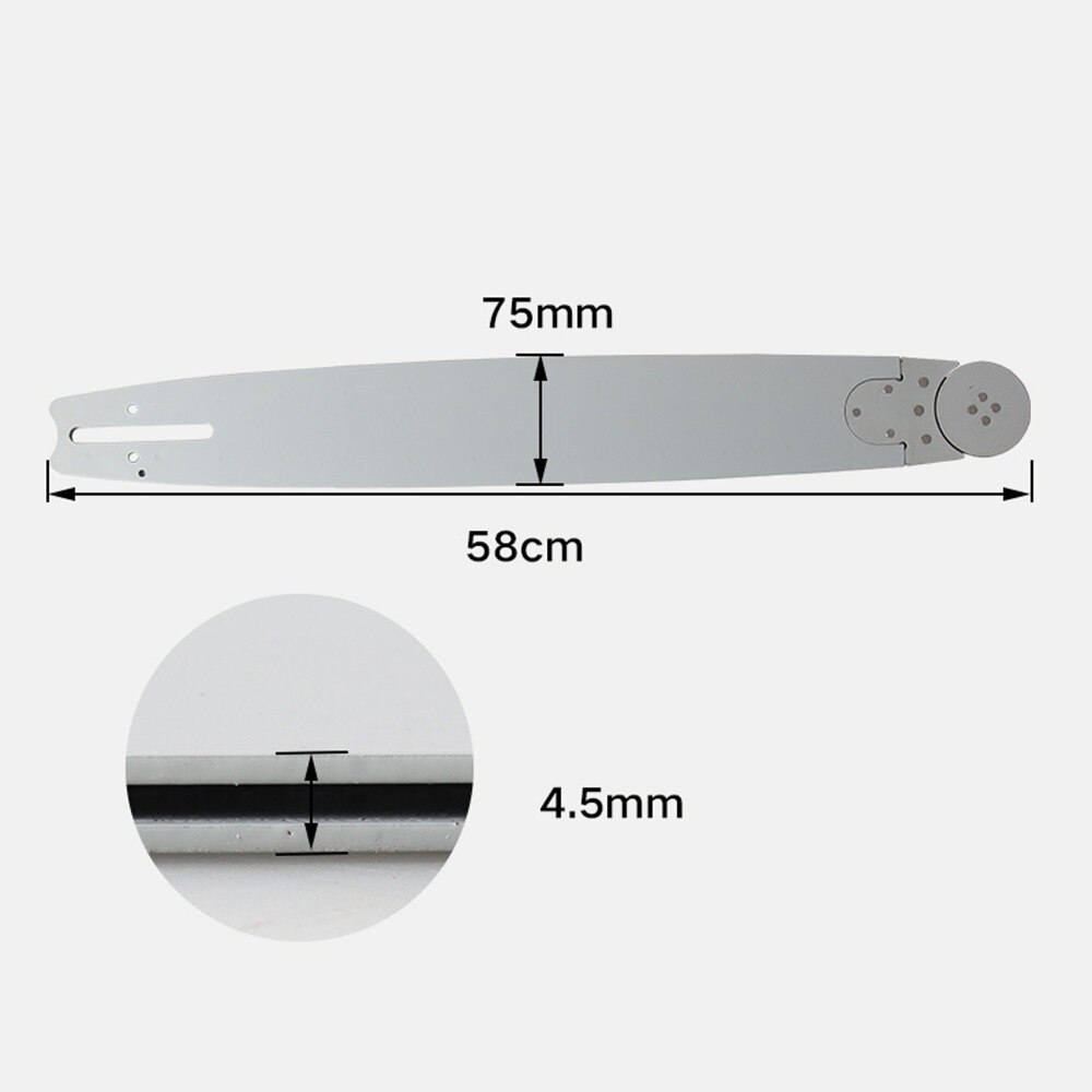 1pc Gasoline saw guide plate chain plate chainsaw fittings 16 18 20 inch titanium alloy guide plate electric chain saw