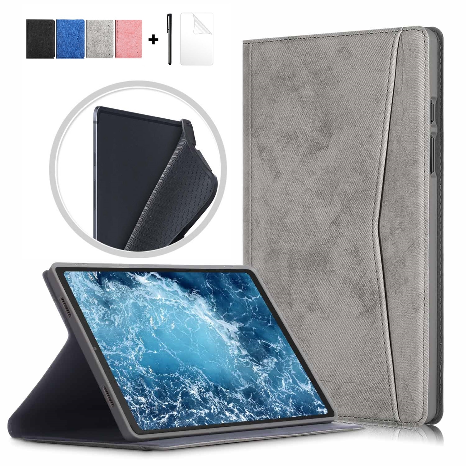 Funda Stand Voor Samsung Galaxy Tab Een Samsung Galaxy A7 10.4 ''Tablet Case Voor SM-T500 SM-T505 SM-507 Cover met Film + Pen