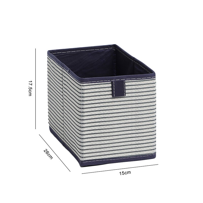 Cube Opvouwbare Non-woven Opbergdoos Voor Kinderen Speelgoed Organizer Garderobe Afwerking Bins Kleding Ondergoed Shirt Opbergdozen: 27x15x17cm-6