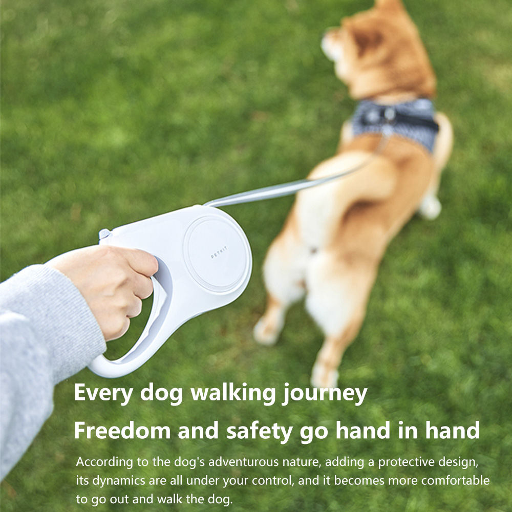 Xiaomi-Correa de tracción para perro, accesorio con forma de anillo Flexible, luz LED nocturna, Go Shine Max, 3m/4,5 m