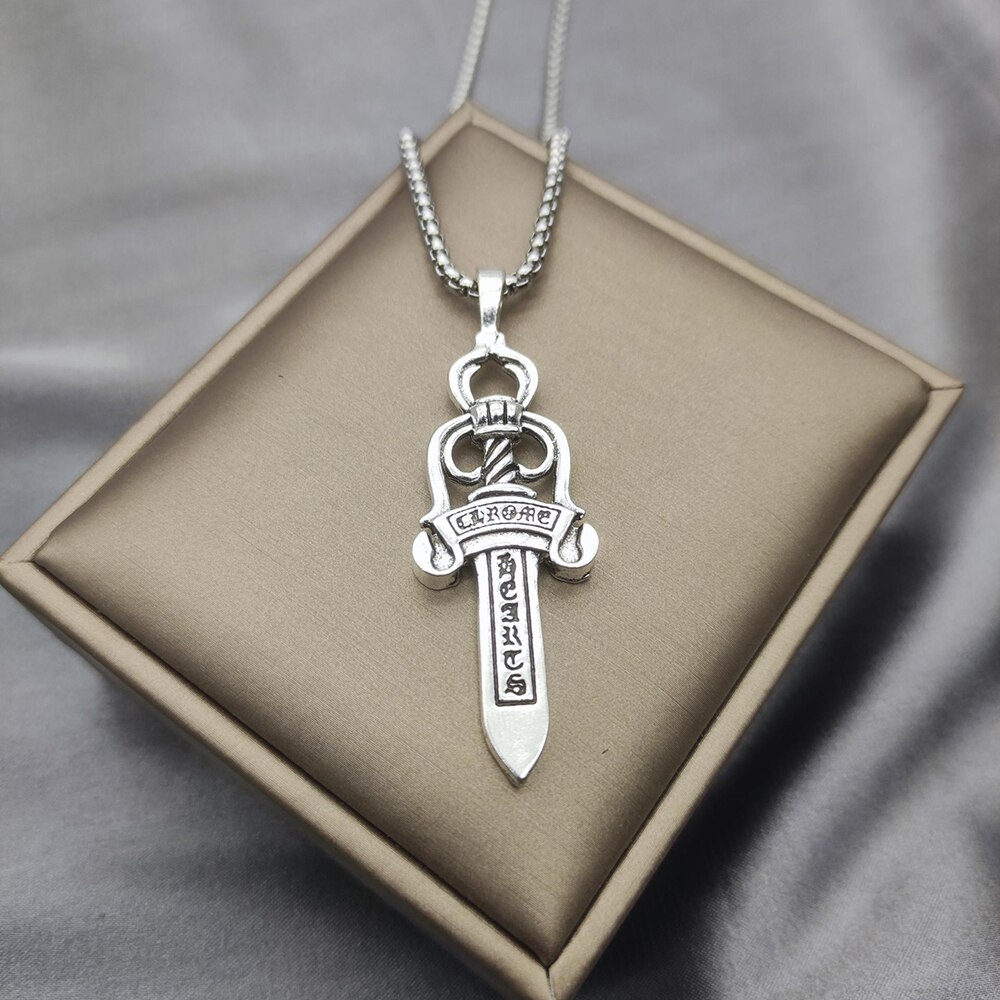 Vip sword pendant necklace for women and men (dorpshipping)
