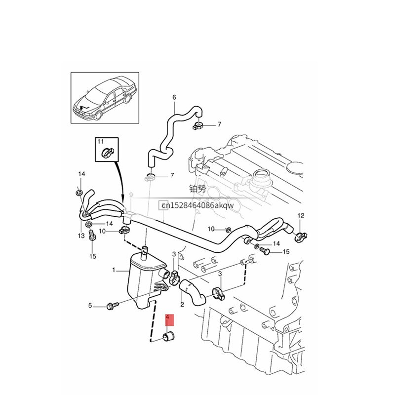 Automobiel 2.9t motor uitlaatklep buis 2003- vol vos 80 xc90 v80 s80 olie uitlaatklep vaste beugel verbinding pijp