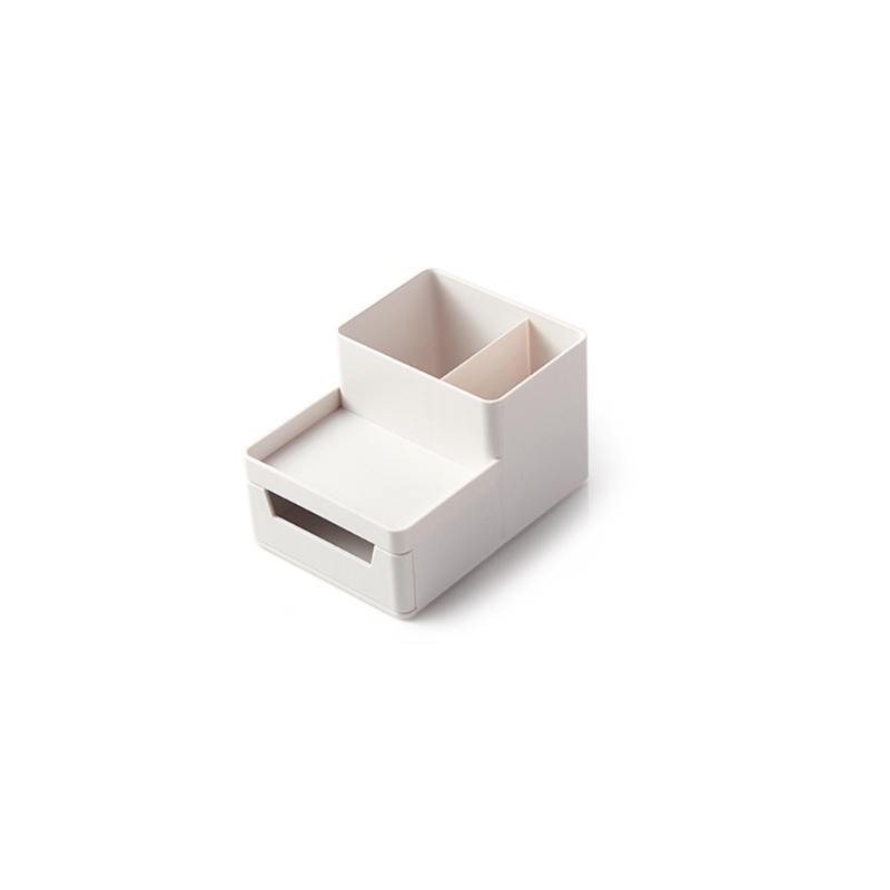 Boîte de rangement de bureau, organisateur de bureau, tiroir à papier A4, boîte de rangement, armoire à fichiers empilable, porte-stylo, porte-Document, boîte de rangement de format A4: B-Off-white