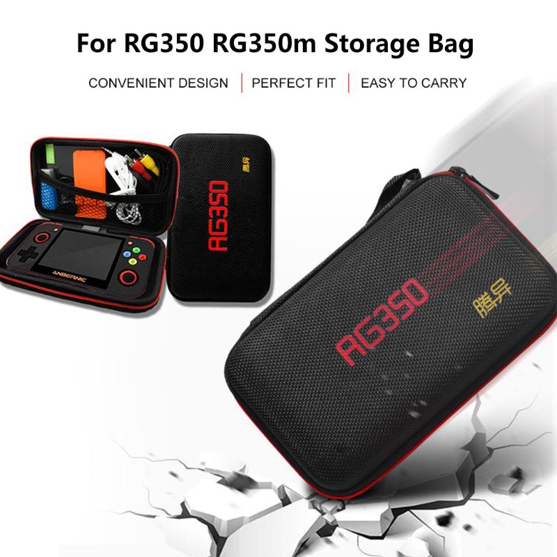 Baomaeyea Harde draagtas voor RG35XX Plus handheld gameconsole, EVA-hoes compatibel met RG35XX handheld gameconsole en accessoires, multifunctionele reistas
