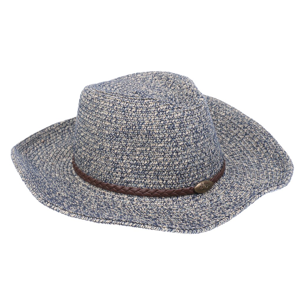 Herr dam sommar bred stor brätte strand halm sol cowboy cowgirl hatt keps