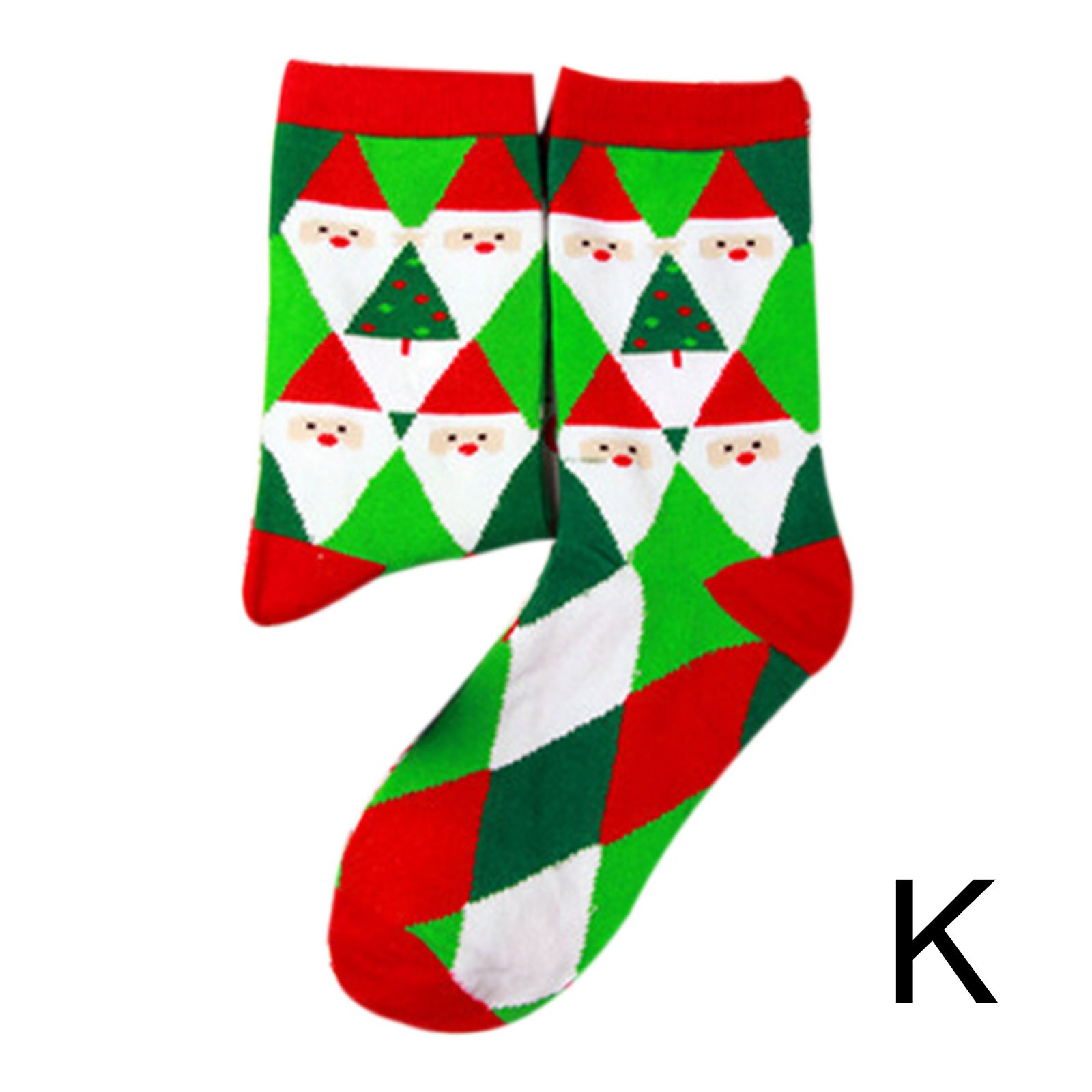 Christmas Pattern Printing Socks Winter Warm Cotton Middle Tube Socks Unisex YS-BUY: k