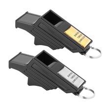 Professionele Voetbal Scheidsrechter Fluit Goud Zilver 130db Sound Whistle Pitloze Plastic Fluitje Voetbal Basketbal Fluitjes