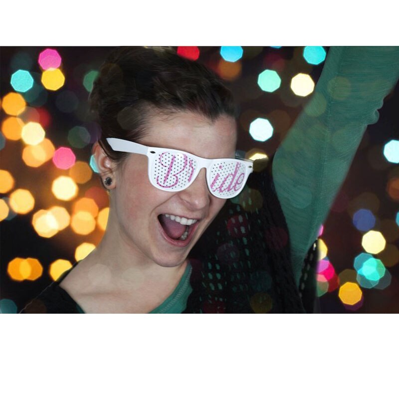 12 Stks/partij Wedding Party Zonnebril Maskers Team Bruidegom Bruid Bruidsmeisje Bril Bruiloft Bridal Bachelorette Vrijgezellenfeest Decoraties