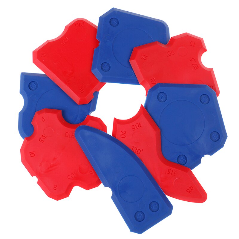 4pcs/Set Glass Glue Shovel Silicone Gel Squeegees Sealant Angle Corner Spreader Spatula Rubber Scraper Cement Residual Glue