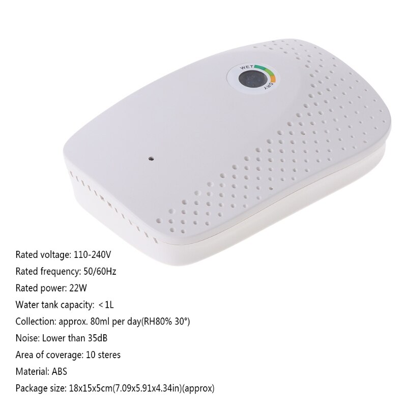 Dehumidifier Rechargeable Mini Renewable Moisture Air Wireless Cordless Dryer