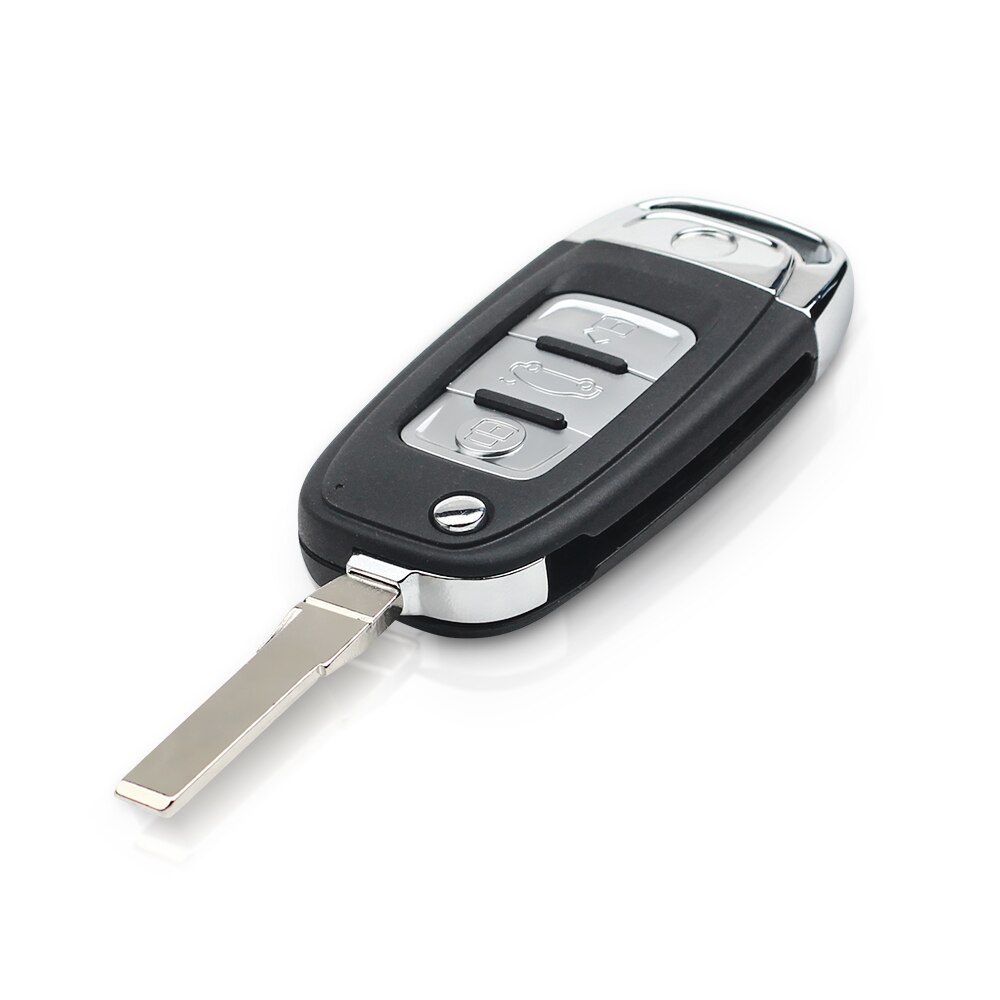 Keyyou 3 knappar modifierad filp fällbar fjärrnyckel skal fodral för vw/volkswagen caddy eos golf jetta beetle polo up tiguan touran
