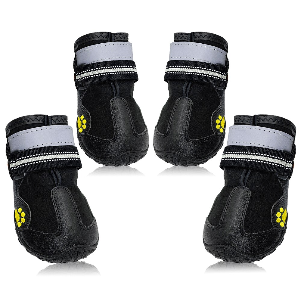 Dog Shoes Socks For Medium Large Dogs Pitbull Waterproof Winter Pet Shoes Warm Non-slip Big Dog Boots Snow Rain Booties Footwear: 6