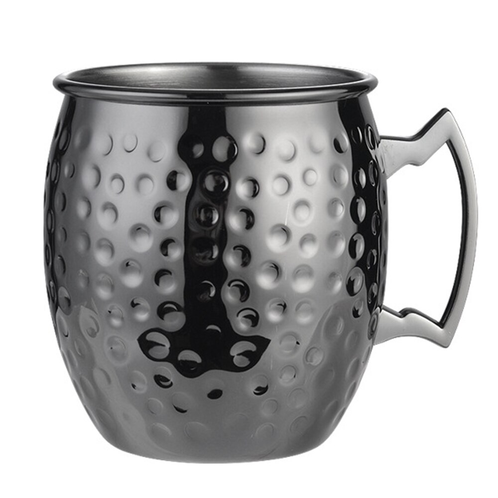 Kopp koppar muggar metall mugg kopp rostfritt stål 550ml praktiska moskva mulor hållbara öl vin kaffe kopp bar verktyg: C