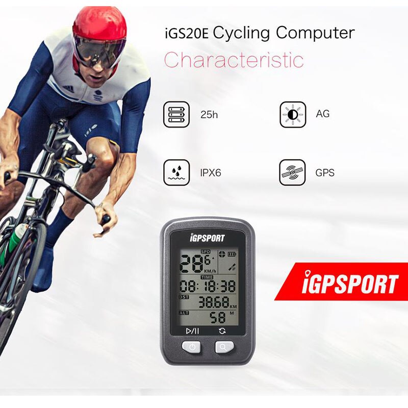 Igpsport igs 20 gps cykelcomputer vej/mtbbicykel speedometer cykeltilbehør ant+ ipx 6 vandtæt