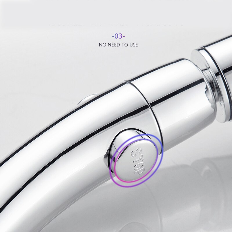 3 modus Dusche Kopf 360 Grad Einstellbar Wassersparbrause Dusche Wasser Druck Dusche Kopf Mit halt Geschmack