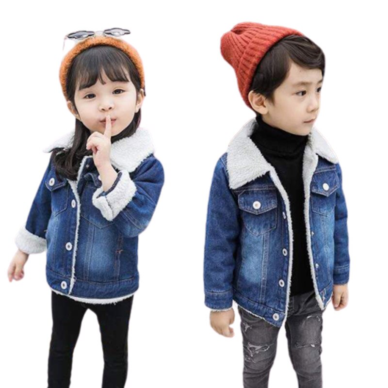 bébé garçons filles Denim veste enfant en bas âge enfants hiver épais vêtements d'extérieur jean manteau enfants automne coton vêtements