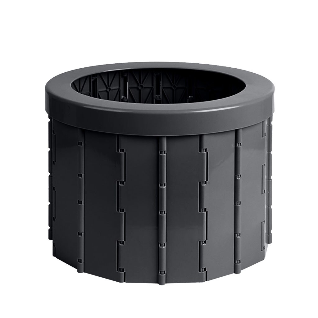 Portable Travel Folding Toilet Urinal Mobile Seat For Camping Hiking Long Trip Convenient Car Potty Toilet Vehicular Urinal: Black