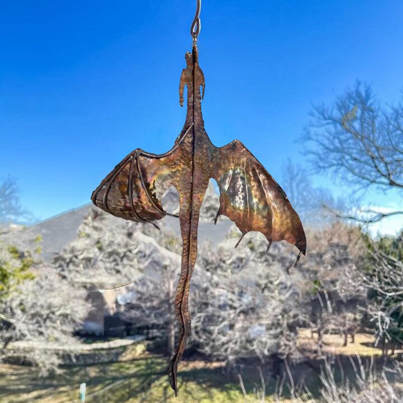 Draak Wind Catcher Draak Wind Spinner Met Opknoping Haak Tuin Yard Decoratie RERI889: Default Title