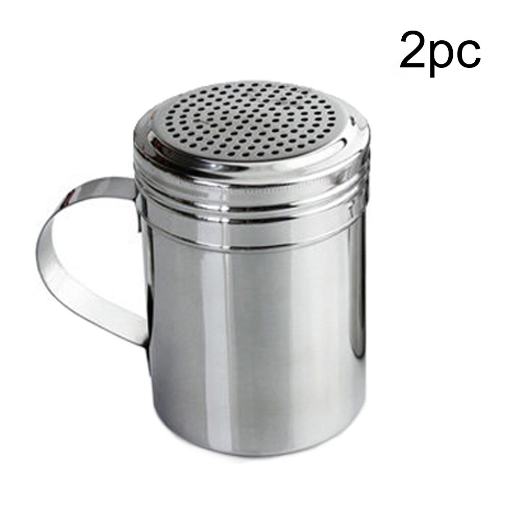 1/2 stk shaker salt rustfrit stål køkkenredskaber dispenser alsidige flasker med håndtag peber sukker skraber