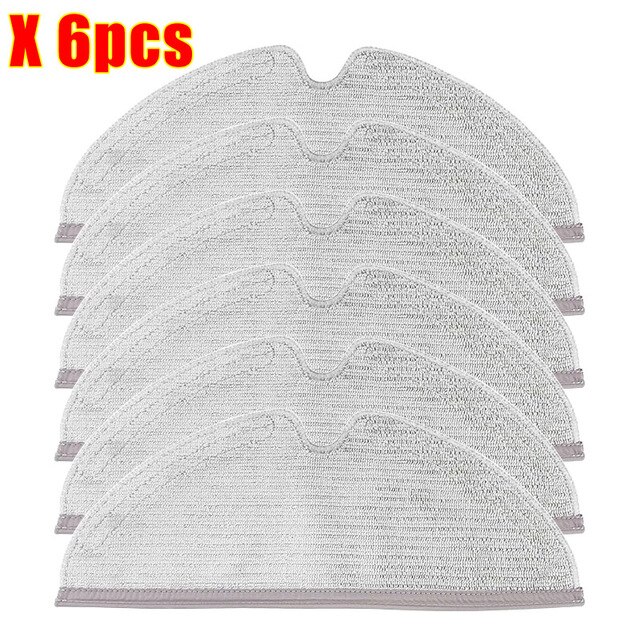 Paño de mopa espaÃ a para XiaoMi Roborock S50 S51 S55 S6 S60 S5 Max S6 MaxV S6 puro Aspiradora Robótica RP trapo Accesorios: 6pcs