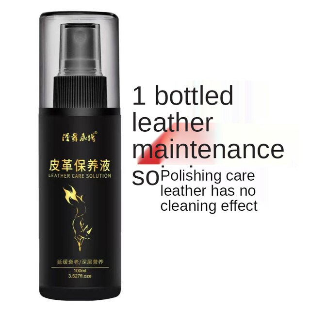 Leather Coat Oil Black Brown Leather Jacket Maintenance Oil Leather Leather Cleaning Agent Lanolin Varnishing Care Liquid Color: black