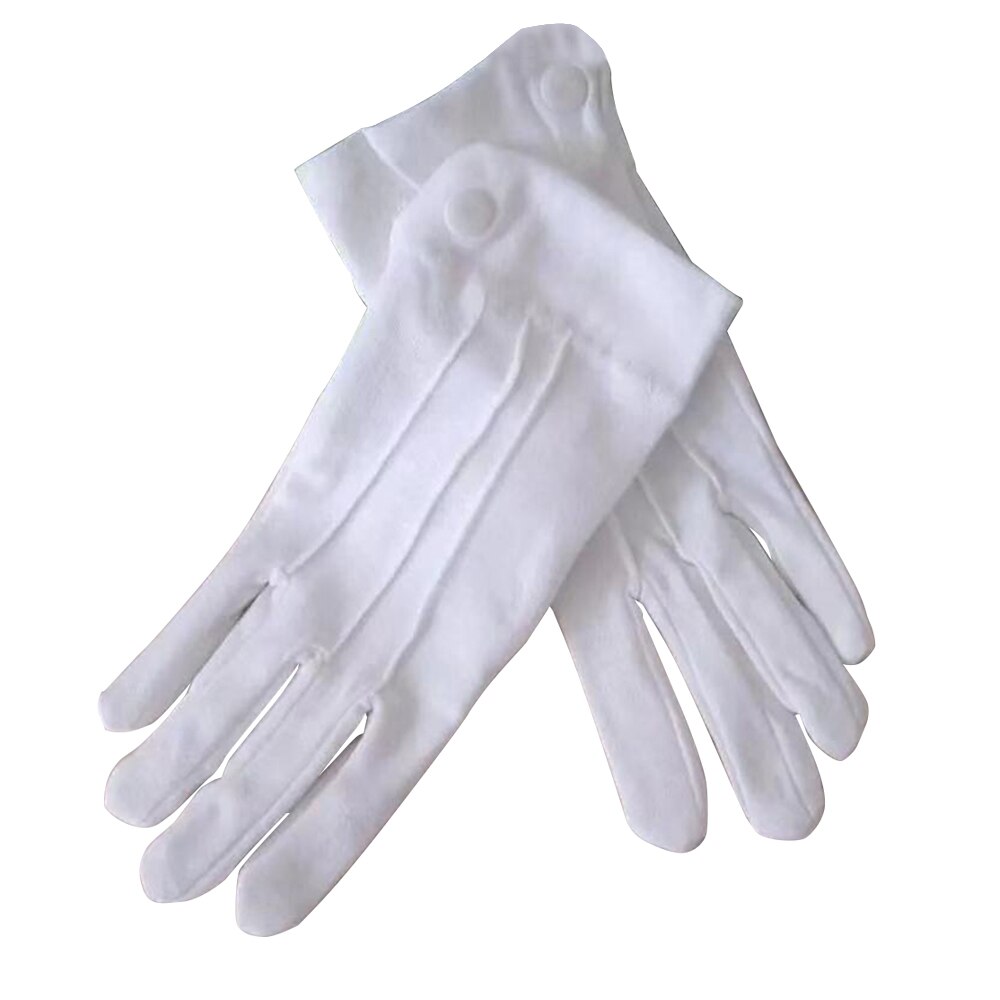 Men Cotton White Tuxedo Gloves Formal Uniform Guar... – Grandado