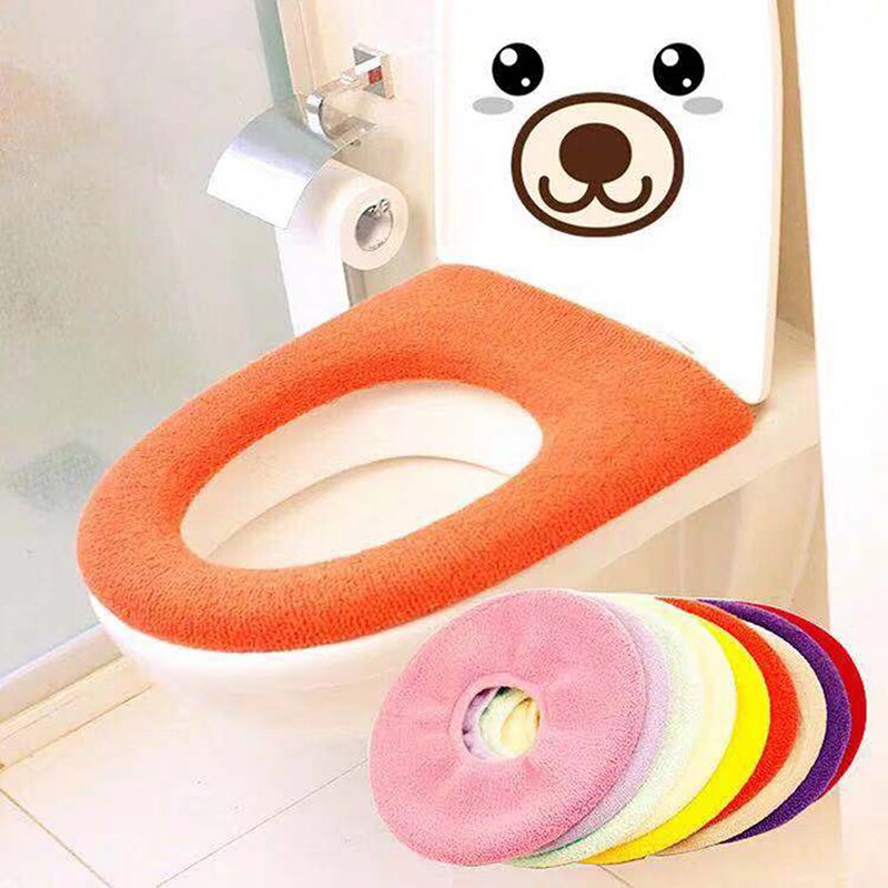 Badkamer Accessoires Set Toilet Seat Cover Mat Warme Zachte Toilet Seat Deksel Pad Badkamer Closestool Protector