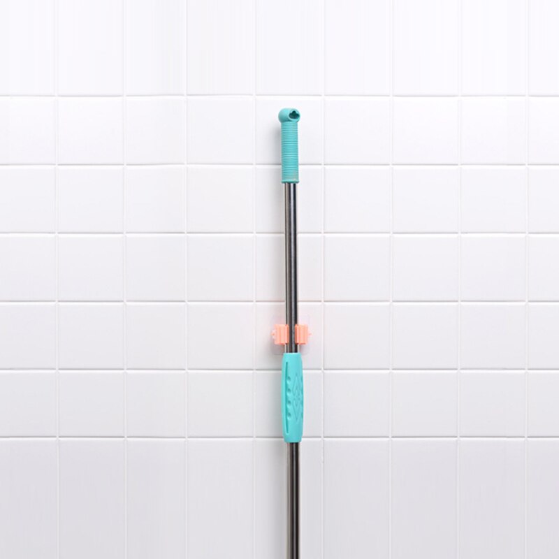 2/4 Stuks Multifunctionele Mop Organizer Houder Sterke Zelfklevende Haken Keuken Badkamer Gereedschap Hanger Magazijnstelling thuis Accessorie