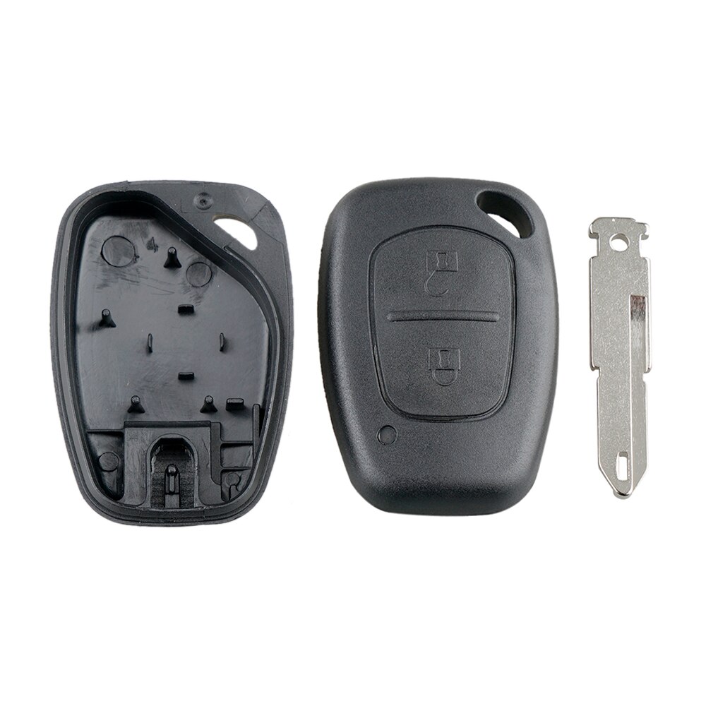 Bhkey 2 -painikkeinen kauko -ohjain auton avainkuoren suojus fob -kotelo opel opel vivaro renault movano trafic renault kangoo blank