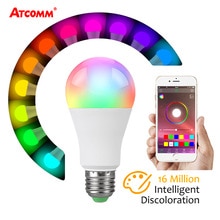 15 W 20 W B22 E27 Ampul LED Bluetooth Gloeilamp 85-265 V RGBW LED Spotlight Lamp 20 modes Magic Multicolor Nachtlampje