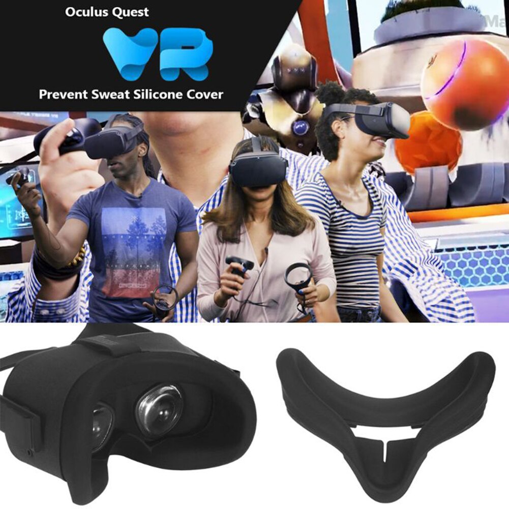 Silicone Soft Anti-Zweet Oogmasker Case Stofkap Huidvriendelijk Accessoires Voor Oculus Quest Vr Bril Voor Family2019