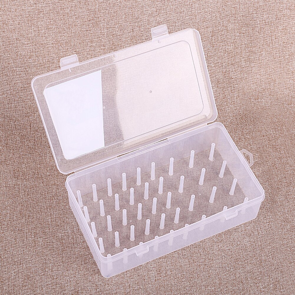 42 Spools Reels Sorting Storage Boxes Organizer Transparent Gear Group Sewing Thread Container Holder Bobbins Case Accessory