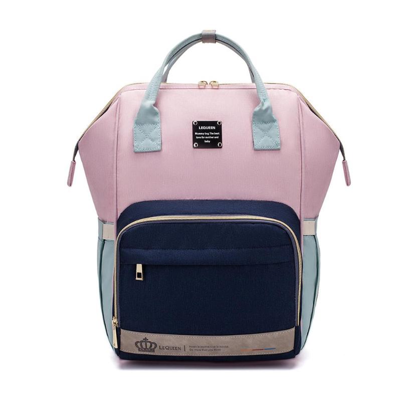 LEQUEEN Diaper Baby Bags Backpack For Moms Baby Bag Maternity Hospital Bag Care Nappy Bag Travel Stroller Send Free Hooks bolsos: pink blue